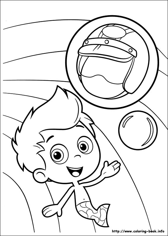 Plansa de colorat cu Bubble Guppies 98 103